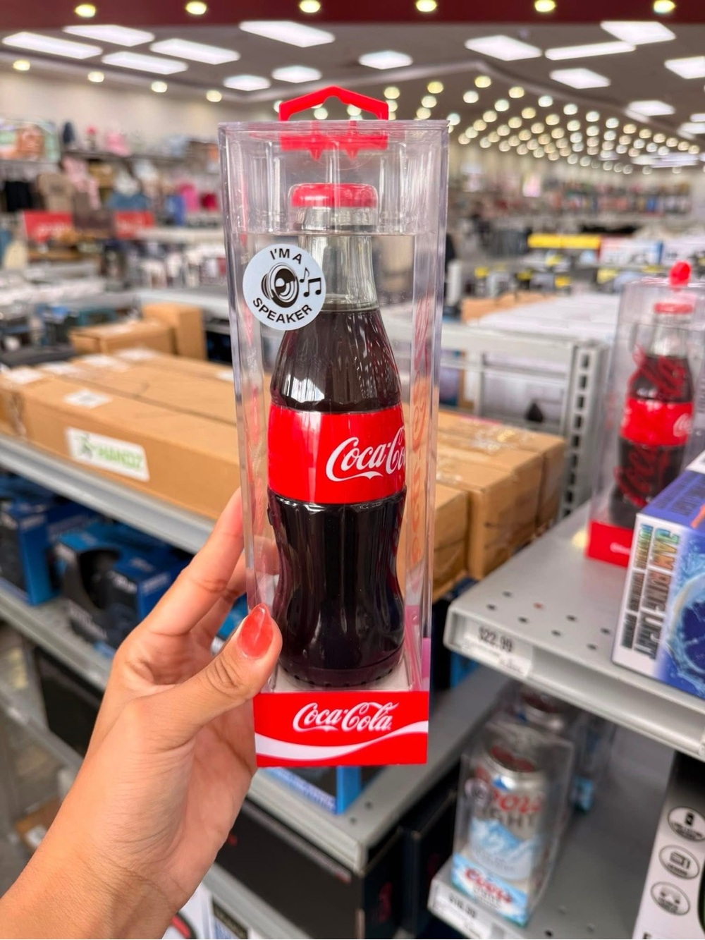 Coca Cola Red and Black Bottle Bluetooth Speaker